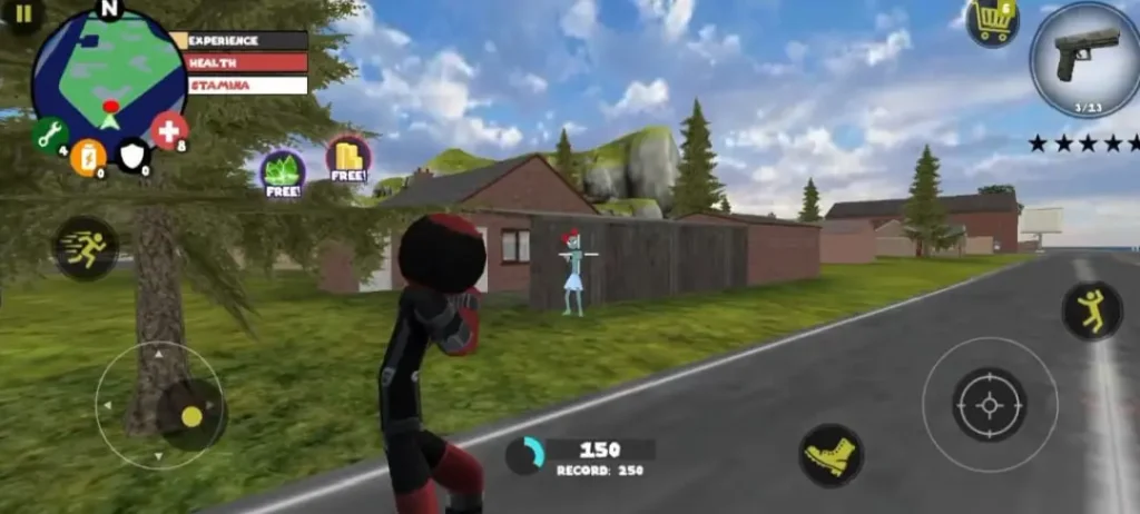 stick man superhero missions